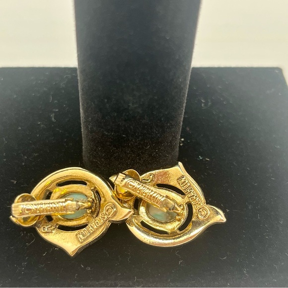 Vintage Sarah Coventry Remembrance
Series Gold Tone Faux Turquoise Clip
Earrings - Picture 4 of 7